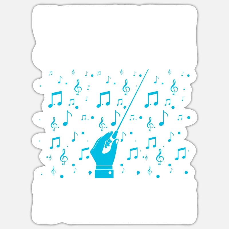 Chorleiterin Beruf Chorleitung Geschenk - Sticker Größe S (10 x 10 cm) - Mattweiß