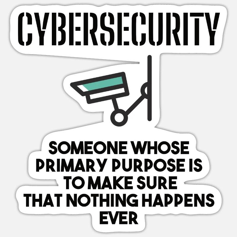 Cybersecurity - IT Security Computer Scientists Sticker size S (10 x 10 cm)