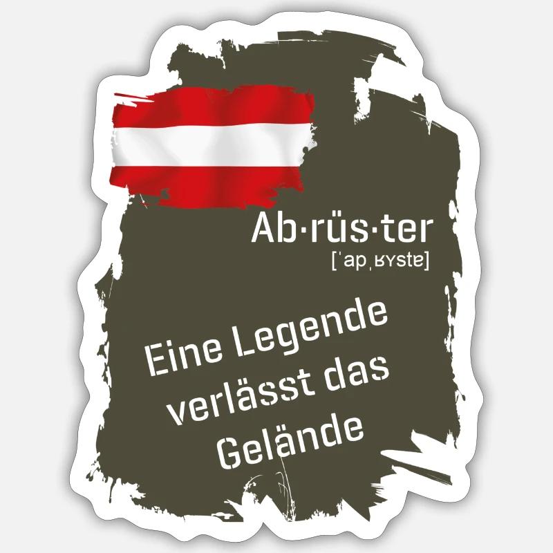 Abrüster - Sticker Größe S (10 x 10 cm) - Mattweiß