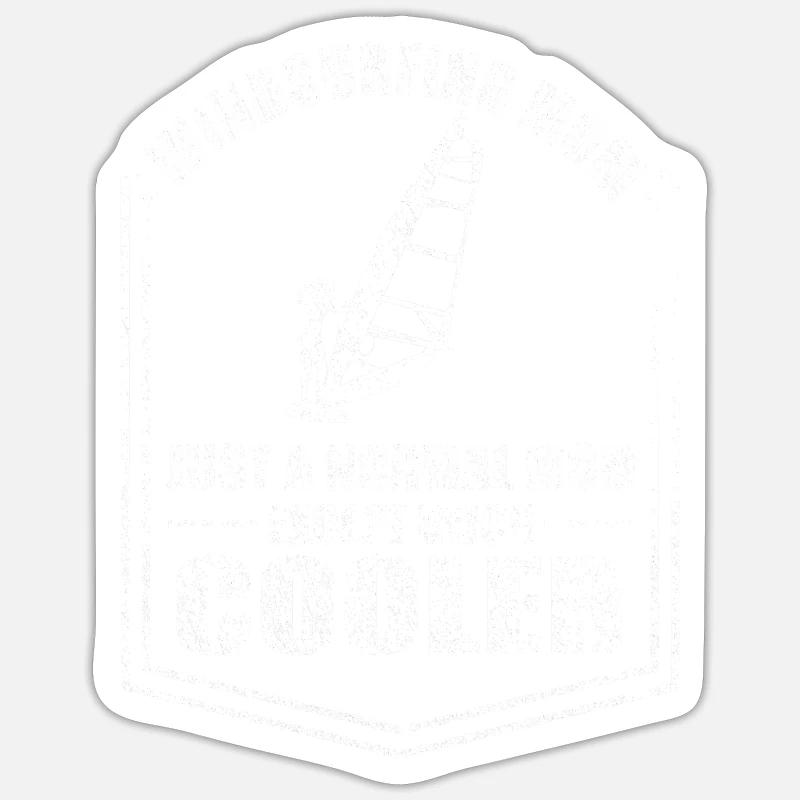 Windsurfen Mama Lustige Mutter Sprüche Muttertag Sticker Größe S (10 x 10 cm)