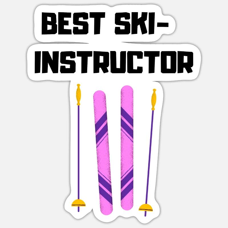 Best Ski Instructor Best Ski Instructor Sticker size S (10 x 10 cm)