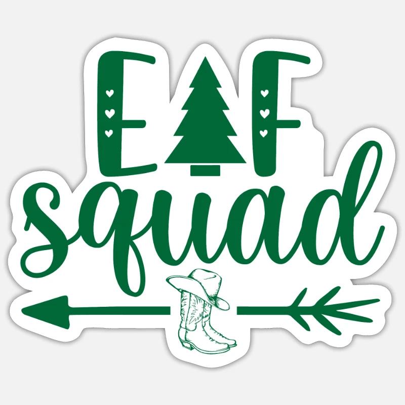 Elven Troop Norwegian Pattern Sticker size S (10 x 10 cm)