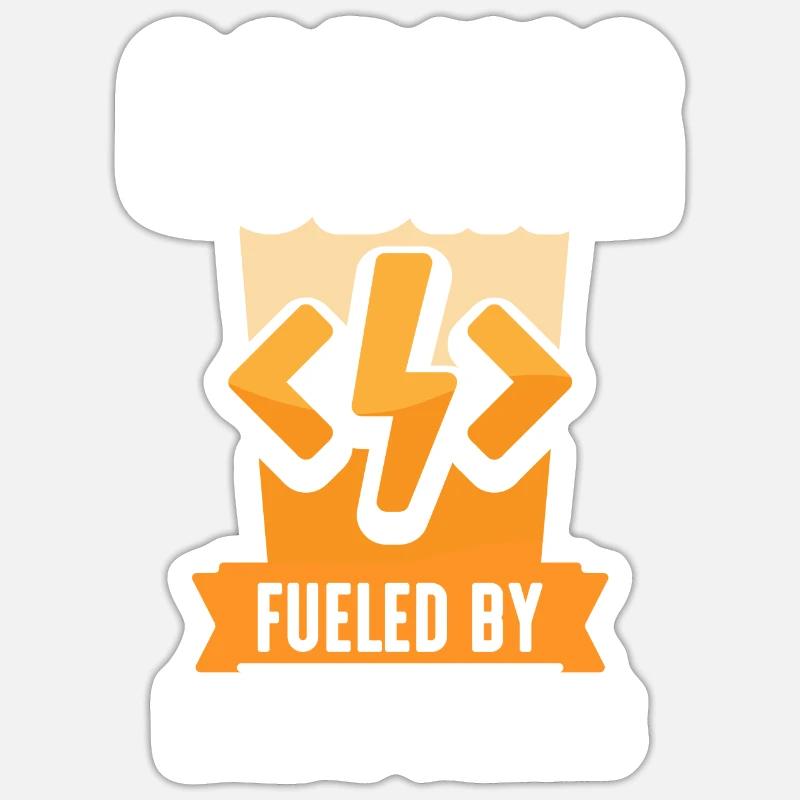 Programmation avec Energydrinks Coding Coder Sticker taille S (10 x 10 cm)