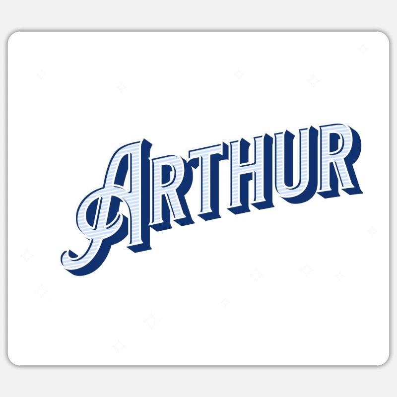 Arthur names personalized Sticker size S (10 x 10 cm)