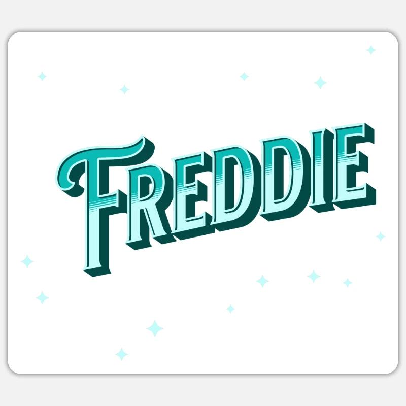 Freddie names personalized - Sticker size S (10 x 10 cm) - white matte