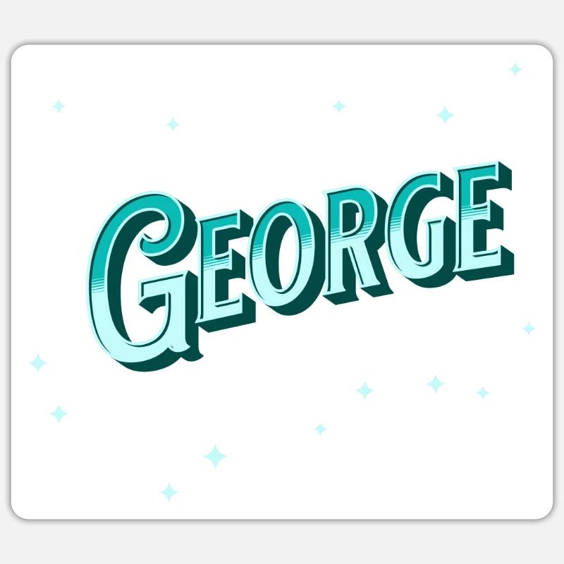 George names personalized Sticker size S (10 x 10 cm)