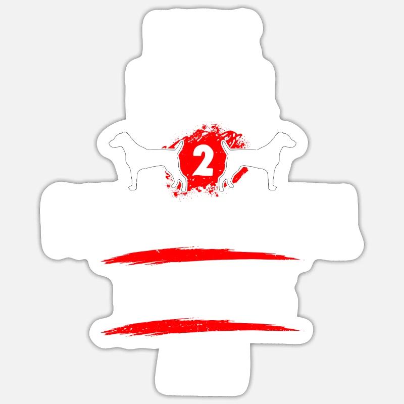 Was normal 2 Parson Russell Terriers before Sticker size S (10 x 10 cm)