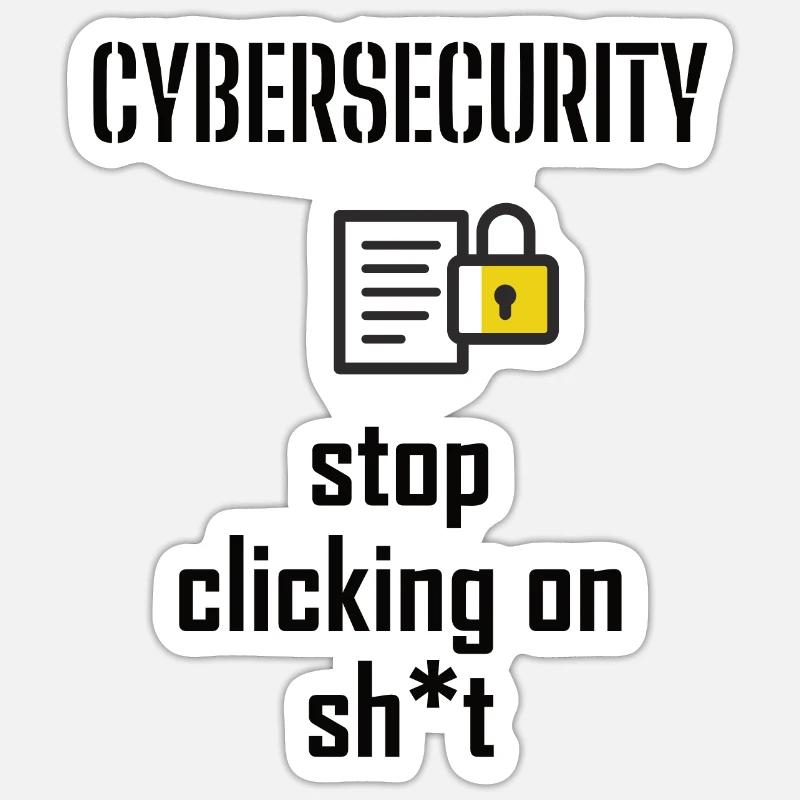 Cybersecurity - IT Security Computer Scientists Sticker size S (10 x 10 cm)