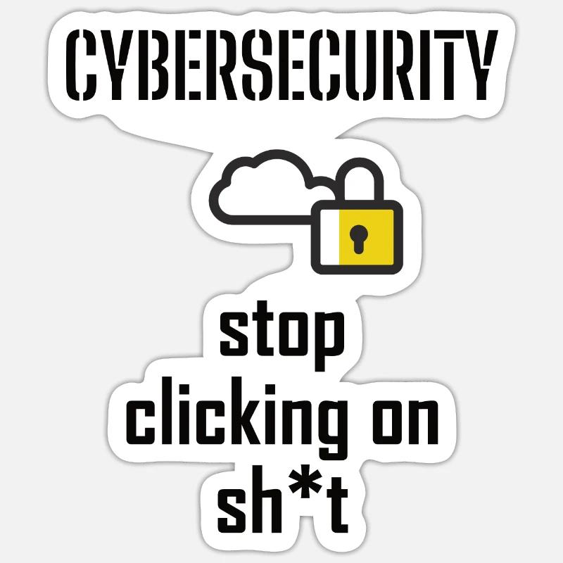 Cybersecurity - IT Security Computer Scientists Sticker size S (10 x 10 cm)