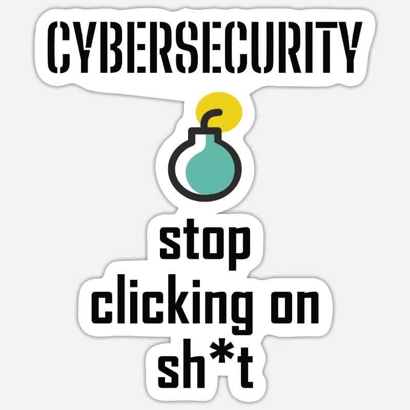 Cybersecurity - IT Security Computer Scientists Sticker size S (10 x 10 cm)