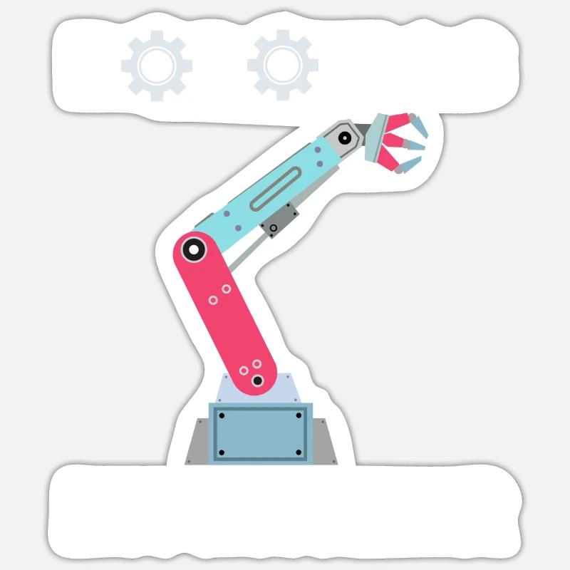 Robotics Engineer Robot Mechanics Sticker size S (10 x 10 cm)