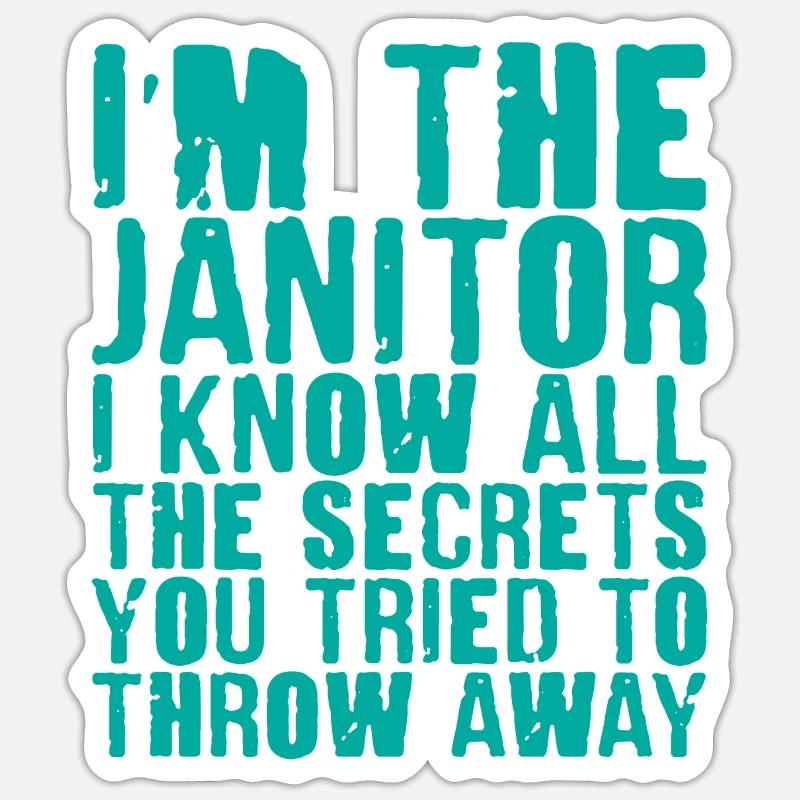 Je connais tous les secrets que vous avez essayé de jeter 4 - Sticker taille S (10 x 10 cm) - blanc mat