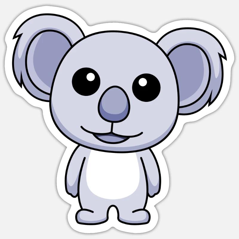 Koala Comic Animal - Sticker size S (10 x 10 cm) - white matte