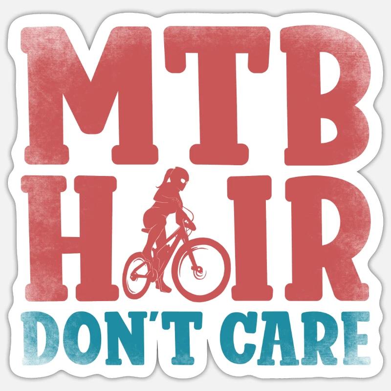 Enduro VTT VTT Équitation - Sticker taille S (10 x 10 cm) - blanc mat
