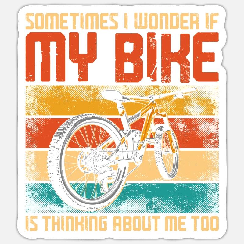 Enduro VTT VTT Équitation - Sticker taille S (10 x 10 cm) - blanc mat