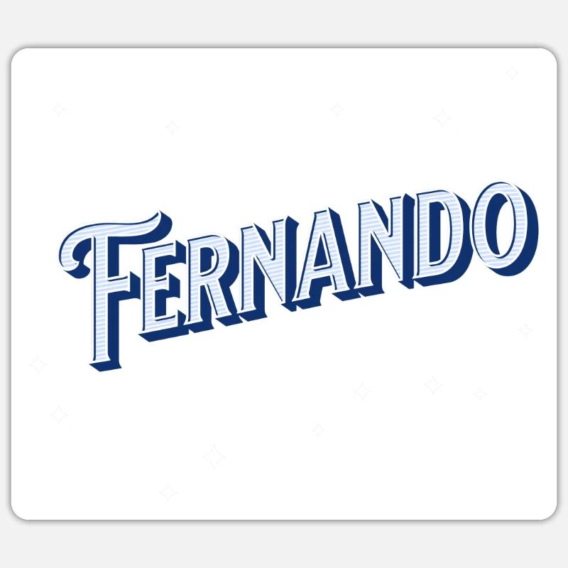Fernando Names Personalized - Sticker size S (10 x 10 cm) - white matte