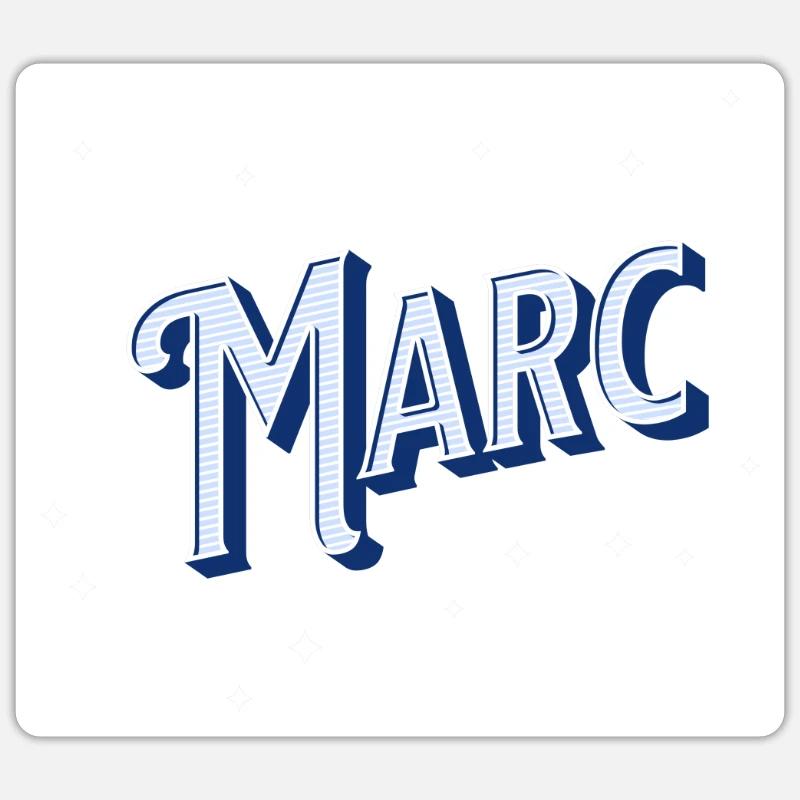 Marc name personalized Sticker size S (10 x 10 cm)