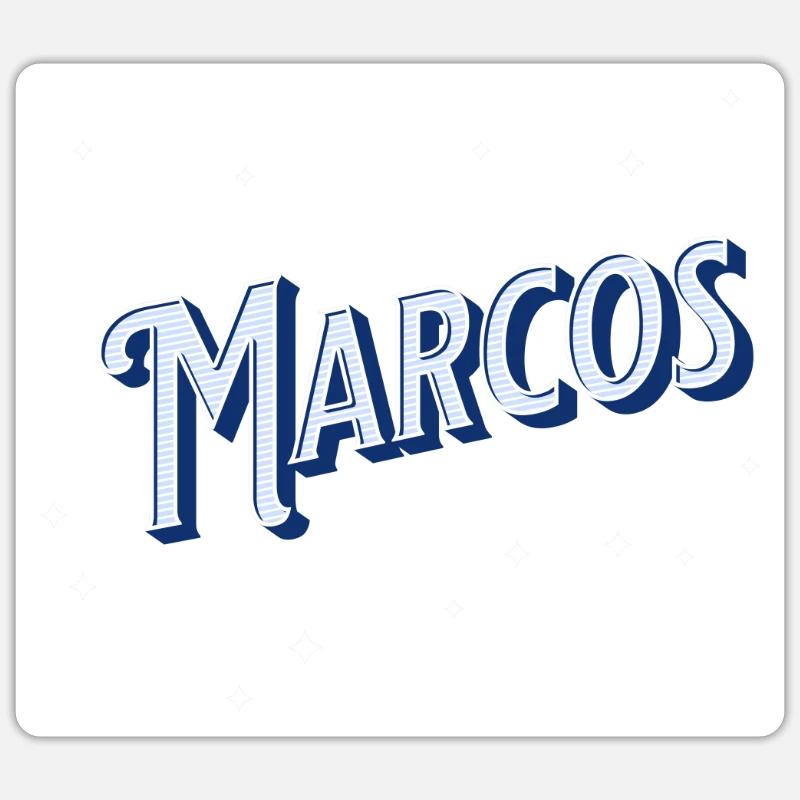 Marco's name personalized Sticker size S (10 x 10 cm)