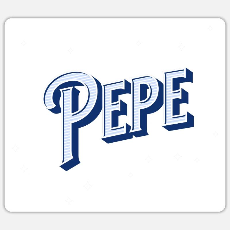 Pepe name personalized - Sticker size S (10 x 10 cm) - white matte