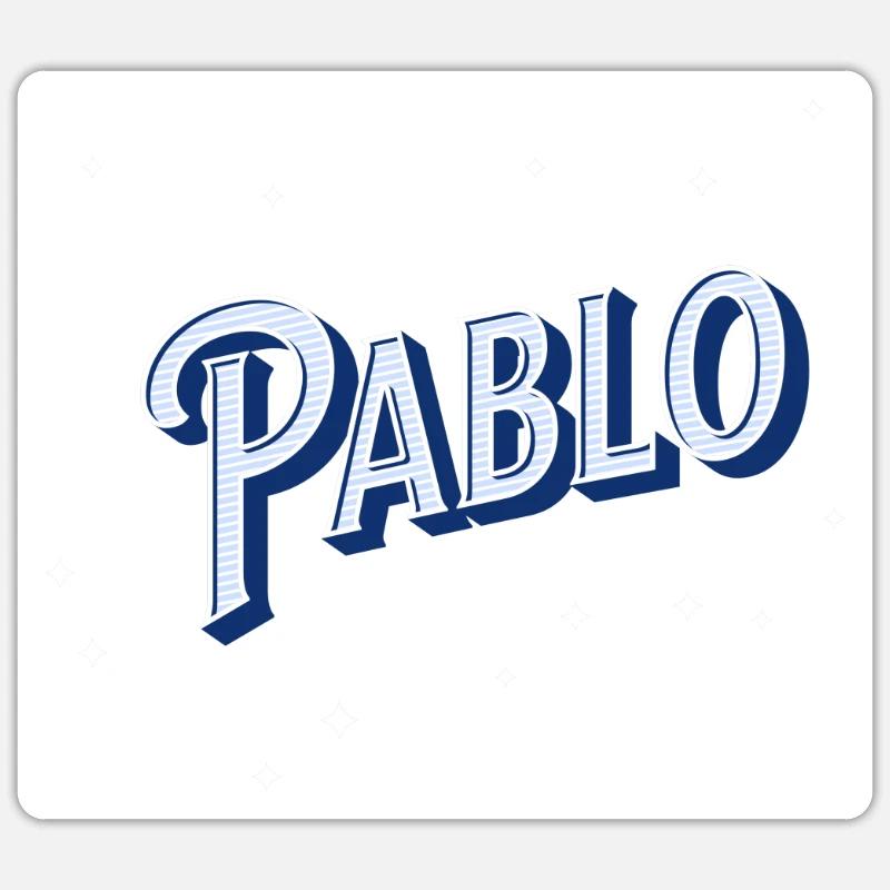 Pablo name personalized Sticker size S (10 x 10 cm)