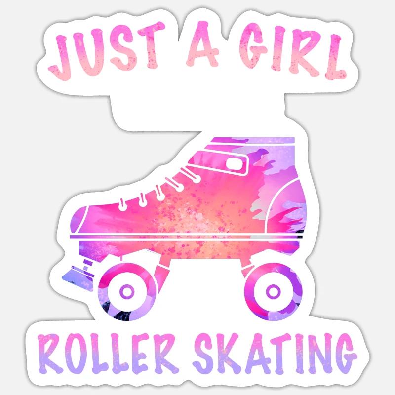 Rollerskate Rollschuh Inlineskates Skating Sticker Größe S (10 x 10 cm)