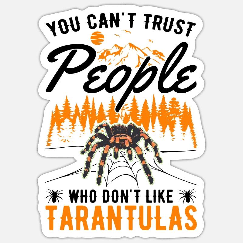Tarantula Pet Spider Tarantula - Sticker size S (10 x 10 cm) - white matte