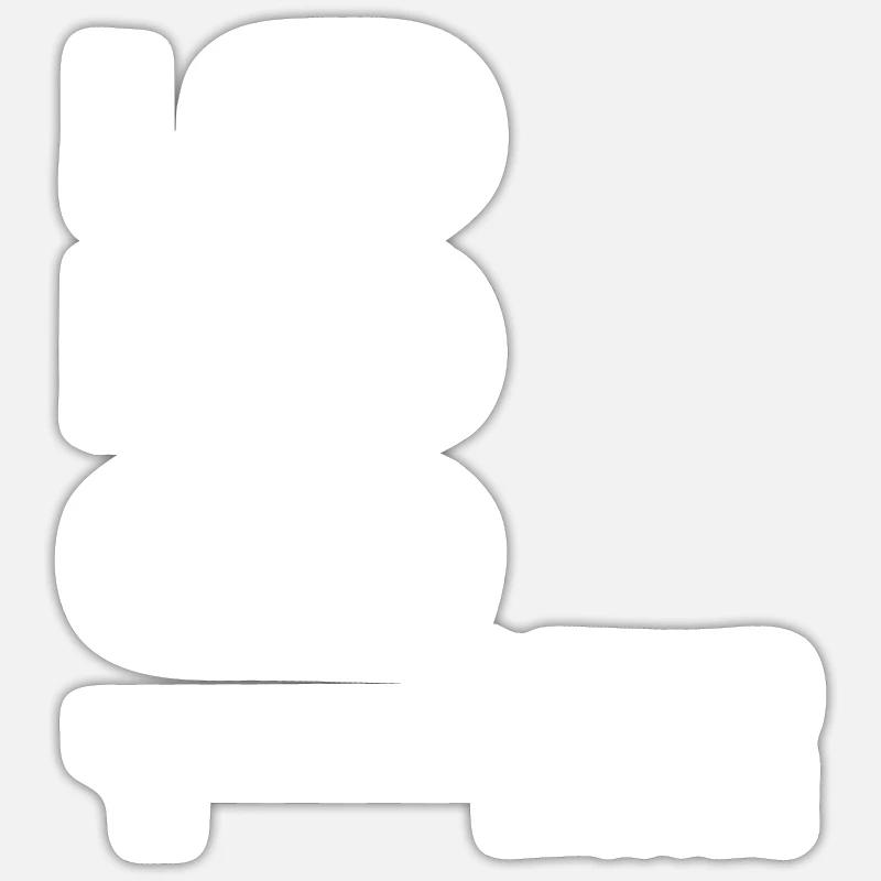 1955 Limitierte Auflage - Sticker Größe S (10 x 10 cm) - Mattweiß