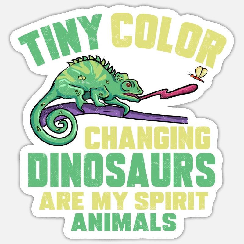 Chameleon Lizard Reptile Herpetologist - Sticker size S (10 x 10 cm) - white matte