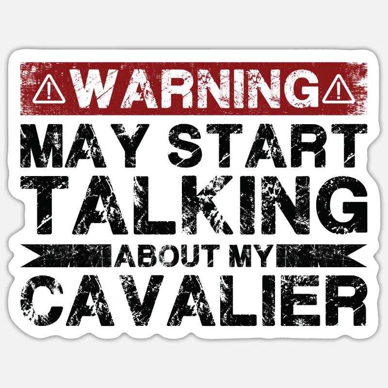 Apropos Kavalier - Sticker Größe S (10 x 10 cm) - Mattweiß