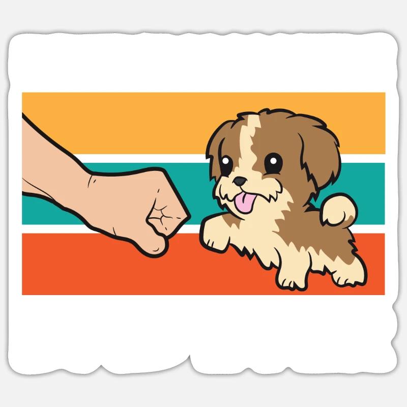 Best Havanese Dad Ever - Sticker Größe S (10 x 10 cm) - Mattweiß