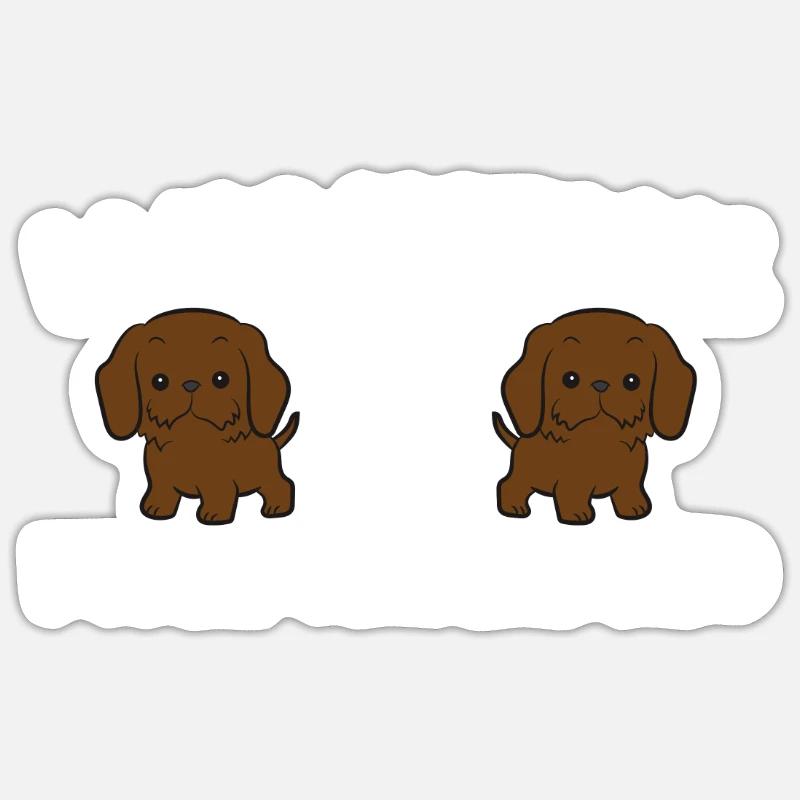 Pudelpointer Owner I Was Normal 2 Pudelpointers Sticker Größe S (10 x 10 cm)