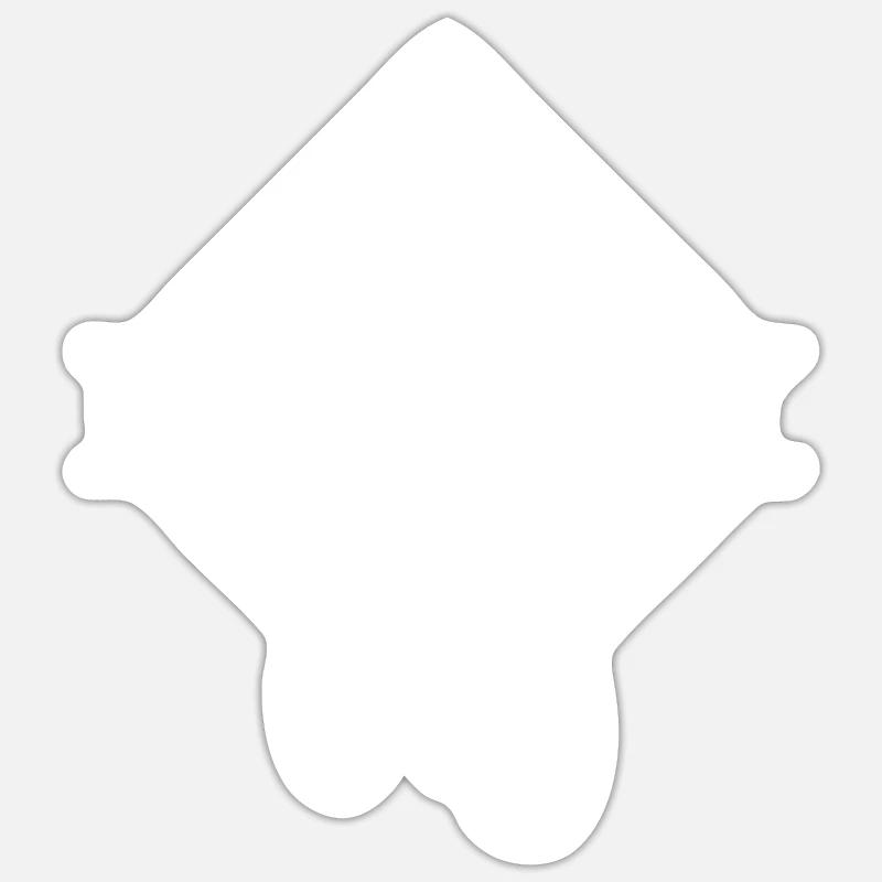 Enduro VTT VTT Équitation - Sticker taille S (10 x 10 cm) - blanc mat