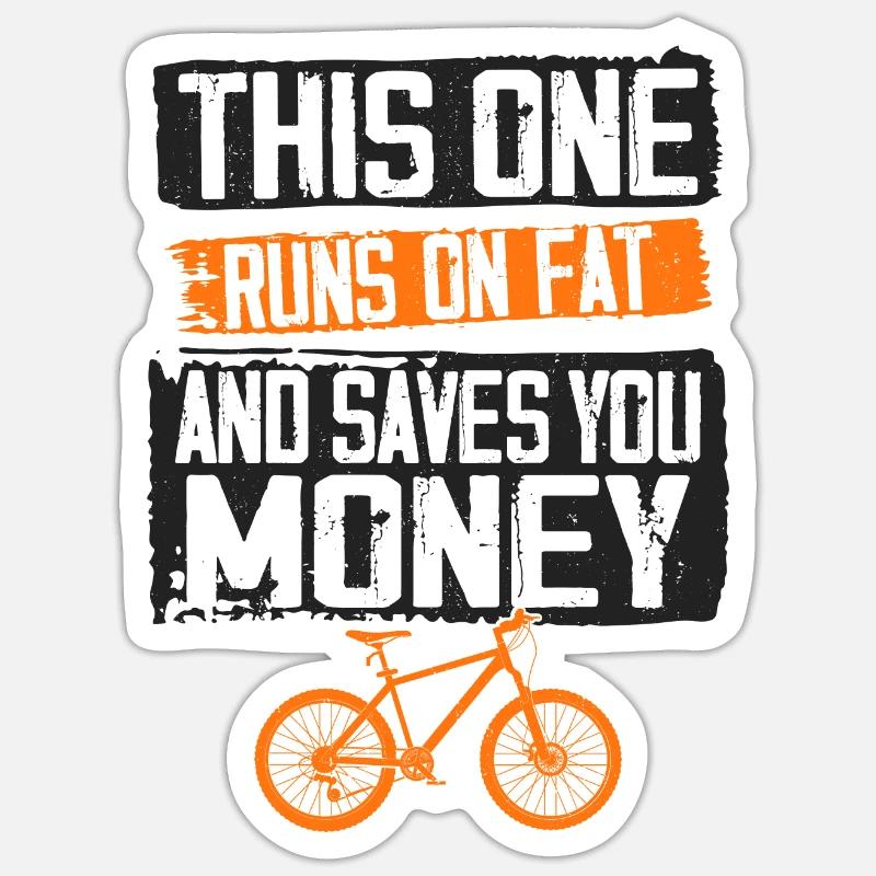 Enduro VTT VTT Équitation - Sticker taille S (10 x 10 cm) - blanc mat