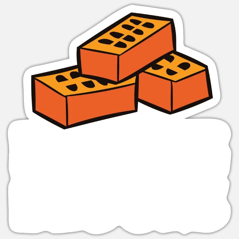 Mason Funny saying Construction site work Gift Sticker size S (10 x 10 cm)