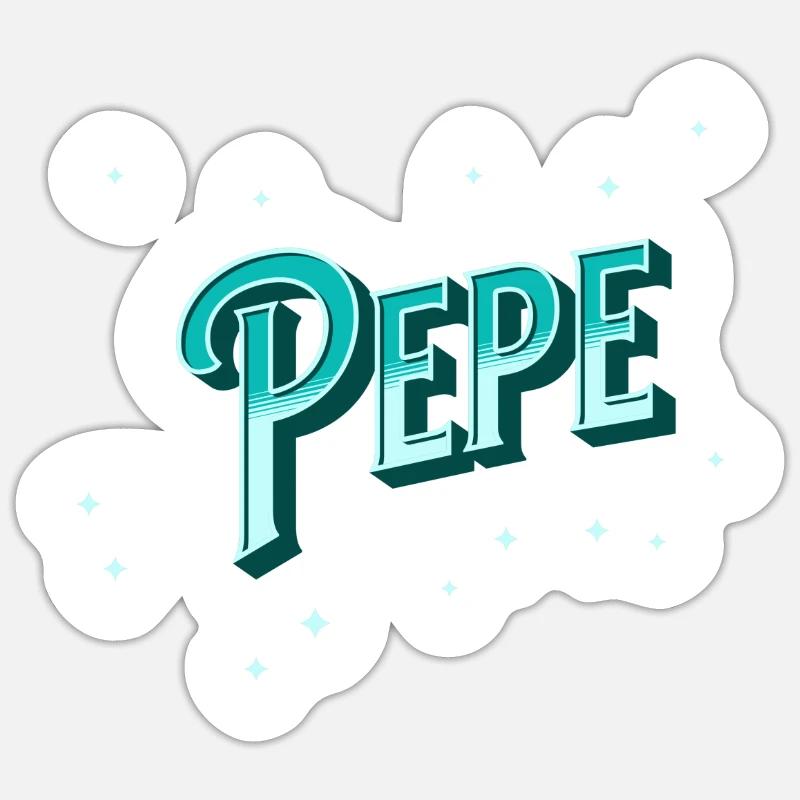 Pepe name personalized Sticker size S (10 x 10 cm)