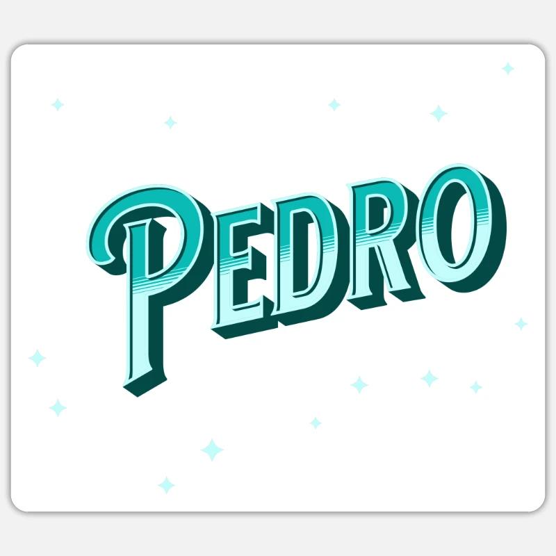 Pedro name personalized Sticker size S (10 x 10 cm)