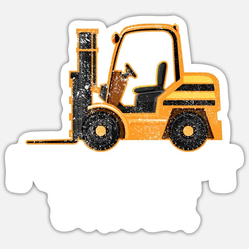Forklift Driver Forklift Driver Warehouse Sticker size S (10 x 10 cm)