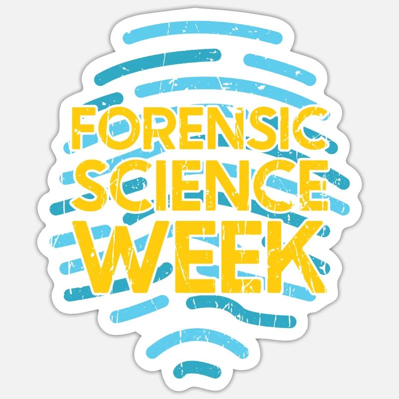 Forensic Science Week - forensics Sticker size S (10 x 10 cm)