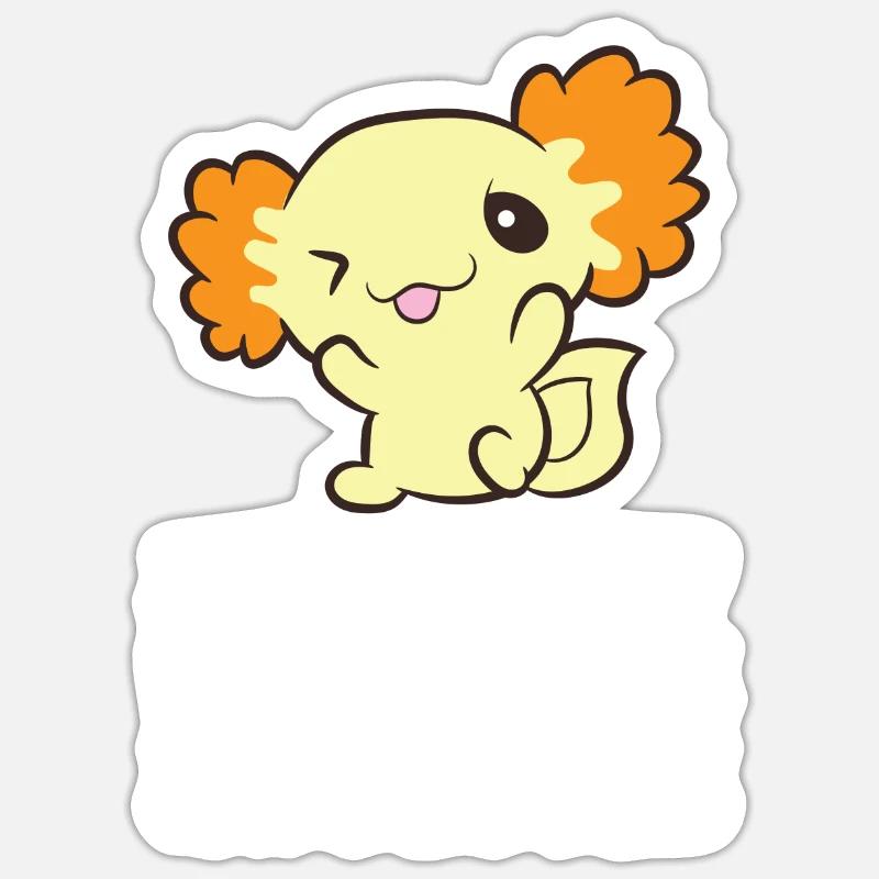 Juste un garçon qui aime Axolotls Sticker taille S (10 x 10 cm)