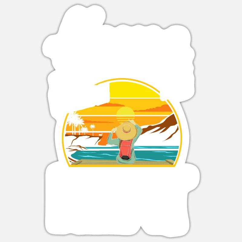 Florida - Sticker size S (10 x 10 cm) - white matte