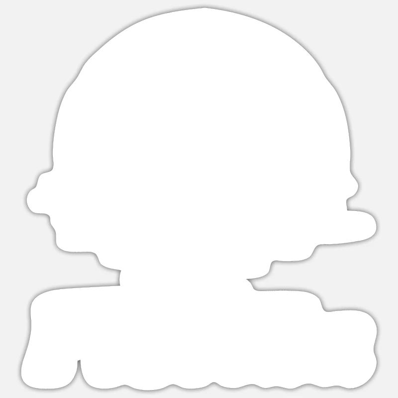 Floride - Sticker taille S (10 x 10 cm) - blanc mat