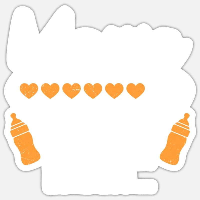 Mama 2023 loading Mutter Schwangerschaft Mama Sticker Größe S (10 x 10 cm)