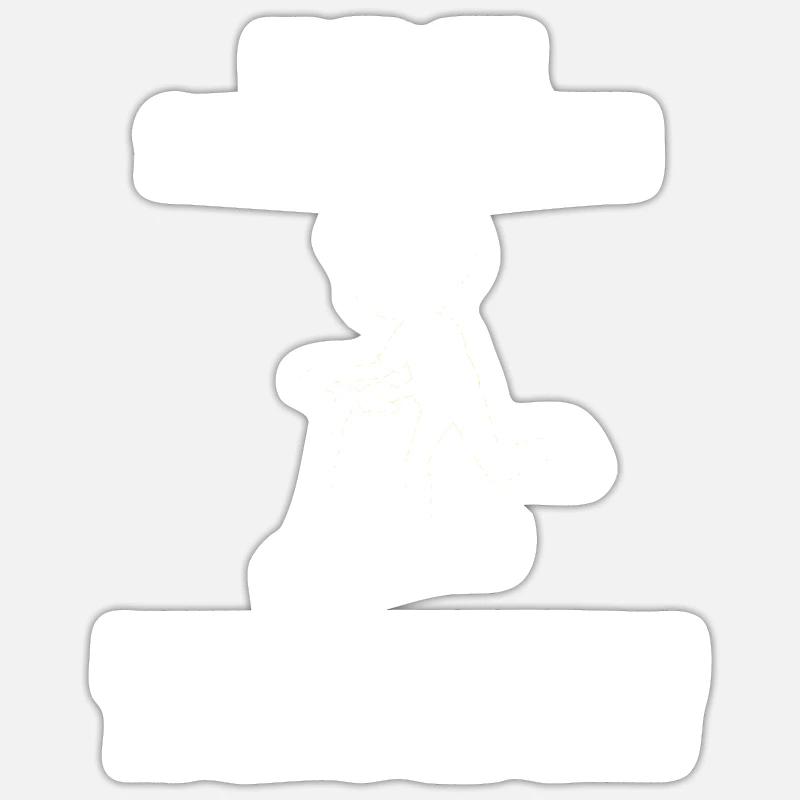 Scooter Roller Scooter-Fahrer Geschenk - Sticker Größe S (10 x 10 cm) - Mattweiß
