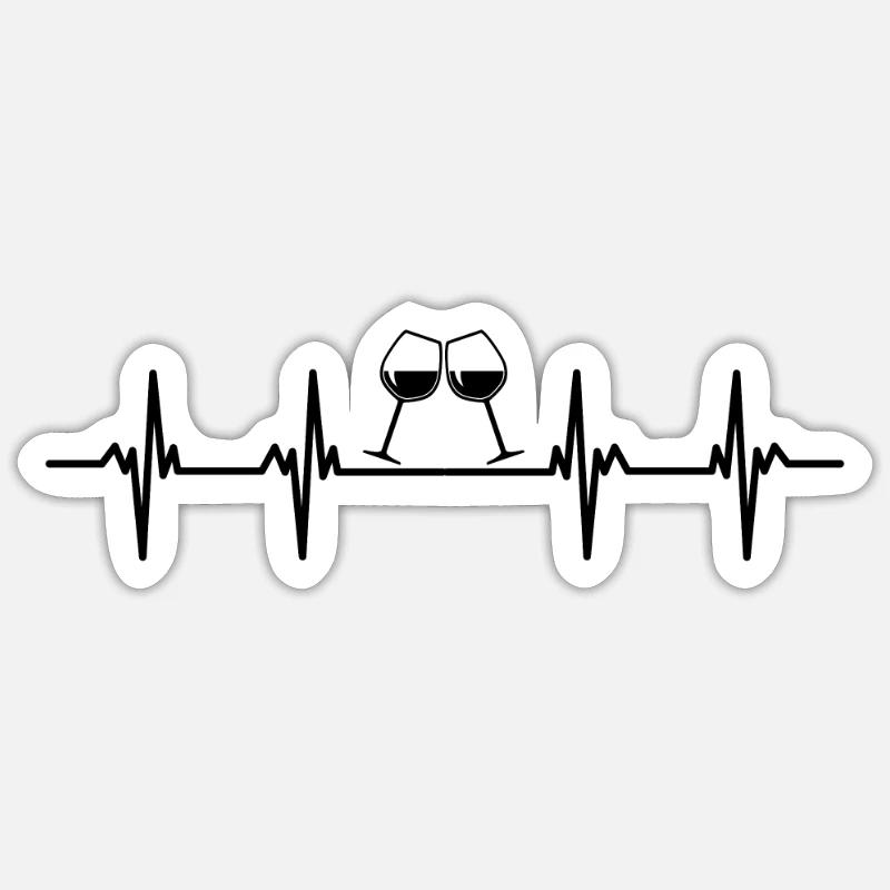 wines wine drinker wine drinker wine lover wine Sticker size S (10 x 10 cm)