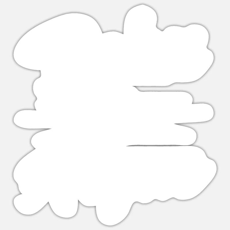 Né pour plaider l’argument de l’avocat - Sticker taille S (10 x 10 cm) - blanc mat