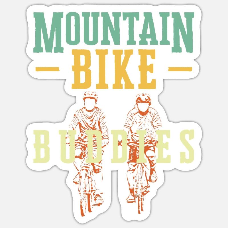 Enduro VTT VTT Équitation - Sticker taille S (10 x 10 cm) - blanc mat
