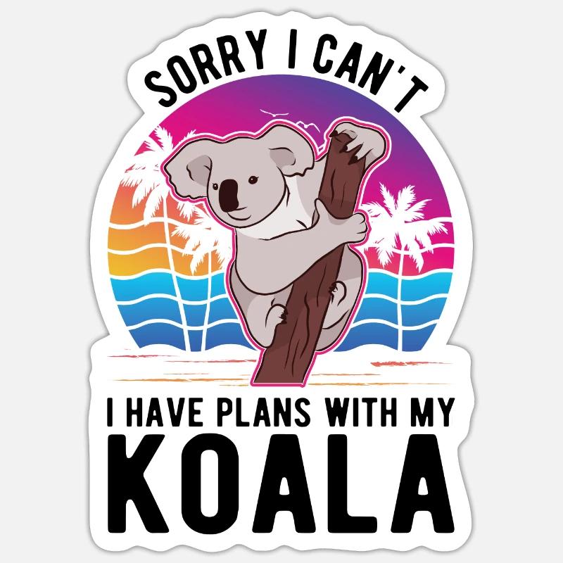 Koala Koala Bear Lovers Sticker size S (10 x 10 cm)