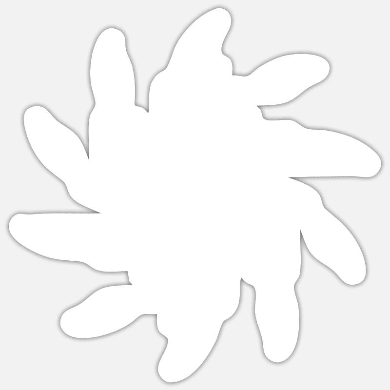 Rotating Mandala - Sticker size S (10 x 10 cm) - white matte