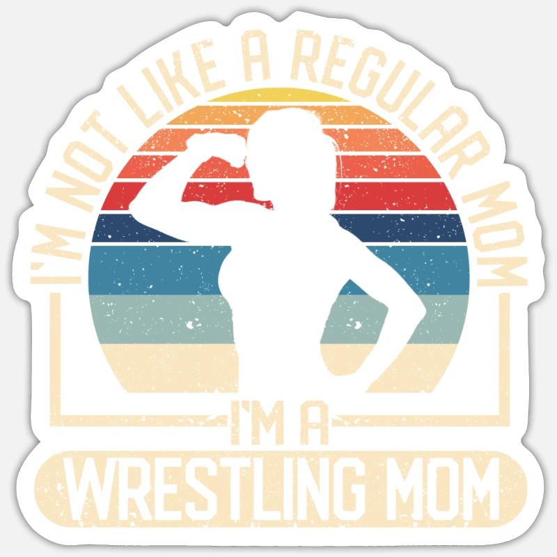 Ich bin nicht wie eine normale Mutter, ich bin ein Sticker Größe S (10 x 10 cm)