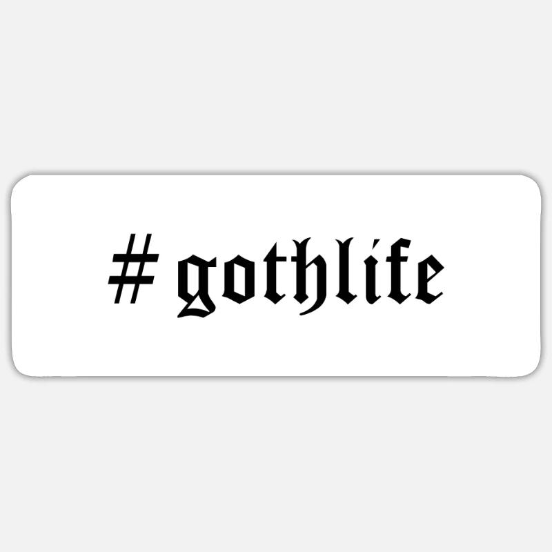 Goth Gothic #gothlife Sticker Größe S (10 x 10 cm)